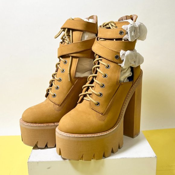 NIB Jeffrey Campbell Adner, Wheat Platform Boots - Picture 3 of 8